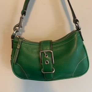 Coach Hampton Demi Kelly green bag F040-7542